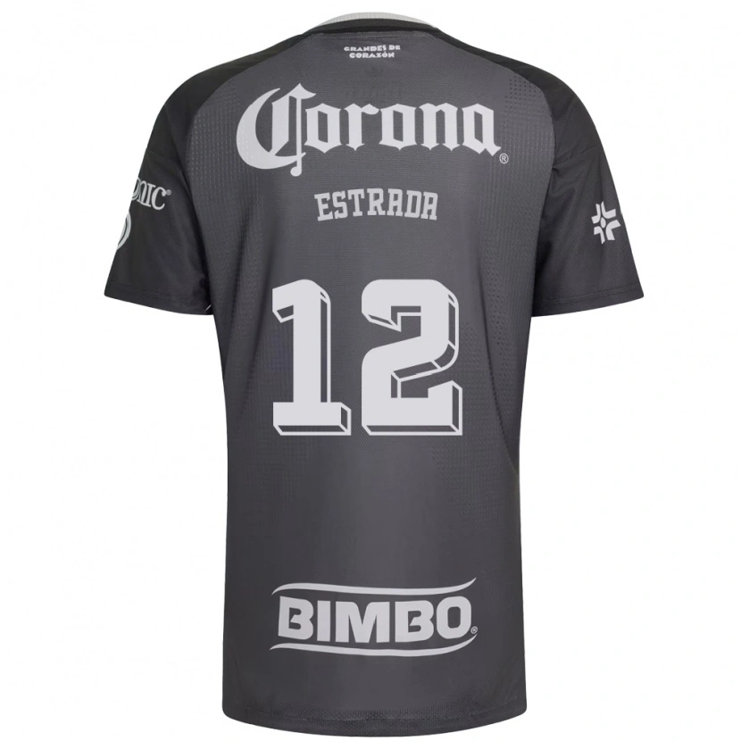 Danxen Homem Camisola Jonathan Estrada #12 Cinza Branco Preto Alternativa 2026/27 Camisa Brasil