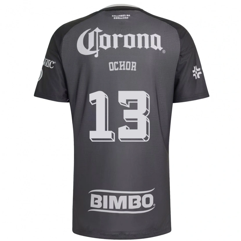Danxen Homem Camisola Guillermo Ochoa #13 Cinza Branco Preto Alternativa 2026/27 Camisa Brasil