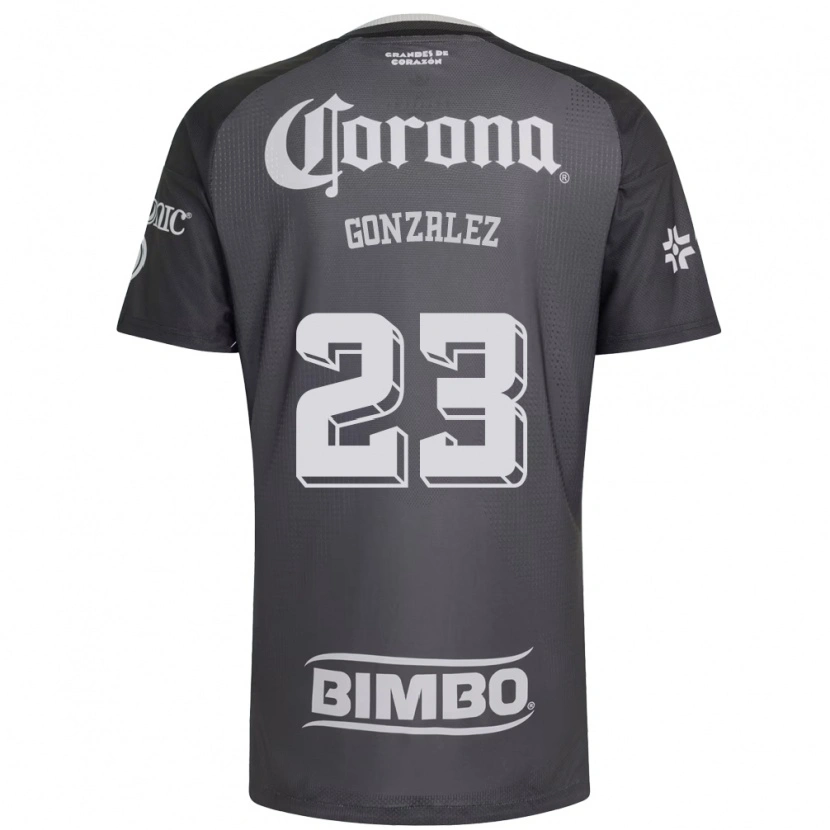 Danxen Homem Camisola Itzel Gonzalez #23 Cinza Branco Preto Alternativa 2026/27 Camisa Brasil