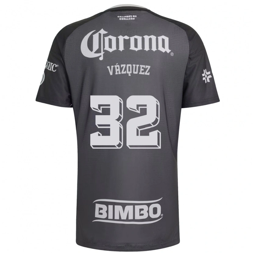 Danxen Homem Camisola Miguel Vázquez #32 Cinza Branco Preto Alternativa 2026/27 Camisa Brasil