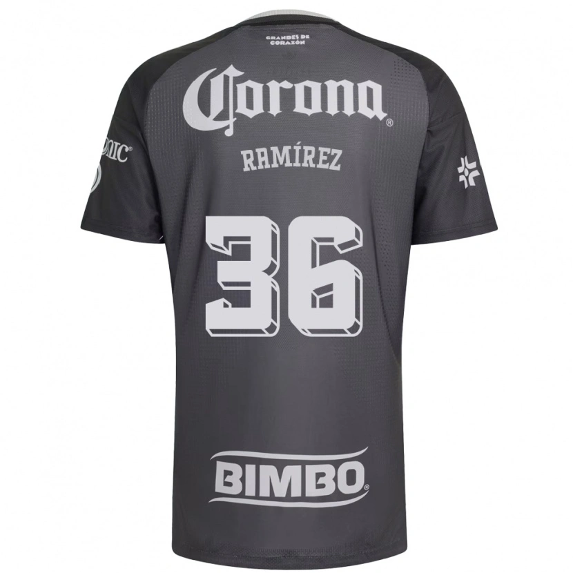 Danxen Homem Camisola Miguel Ramírez #36 Cinza Branco Preto Alternativa 2026/27 Camisa Brasil