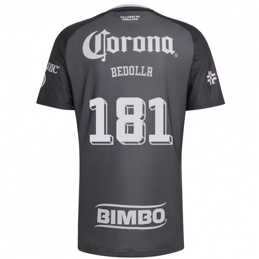 Danxen Homem Camisola Paolo Bedolla #181 Cinza Branco Preto Alternativa 2026/27 Camisa Brasil
