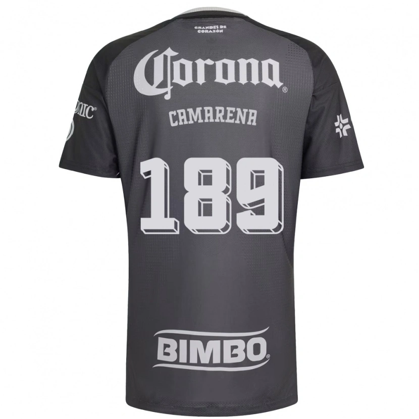 Danxen Homem Camisola Luis Camarena #189 Cinza Branco Preto Alternativa 2026/27 Camisa Brasil