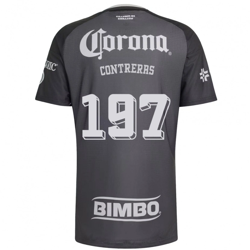 Danxen Homem Camisola Ángel Contreras #197 Cinza Branco Preto Alternativa 2026/27 Camisa Brasil