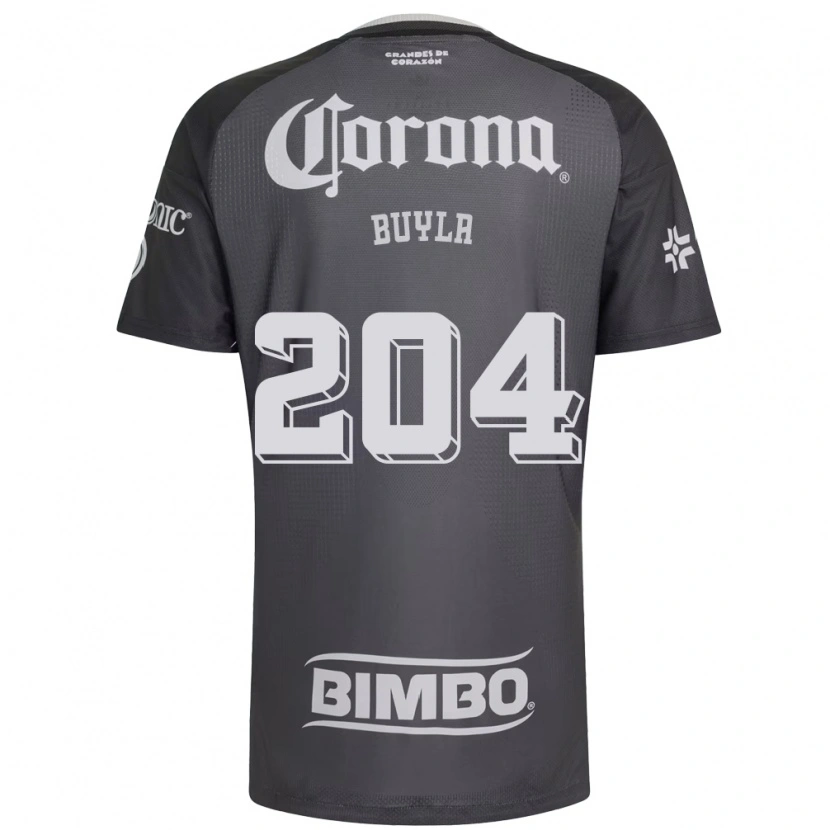Danxen Homem Camisola Hugo Buyla #204 Cinza Branco Preto Alternativa 2026/27 Camisa Brasil