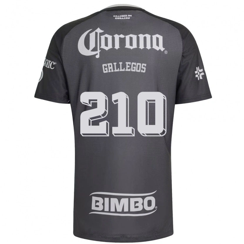 Danxen Homem Camisola José Gallegos #210 Cinza Branco Preto Alternativa 2026/27 Camisa Brasil