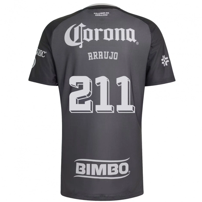 Danxen Homem Camisola Andrés Araujo #211 Cinza Branco Preto Alternativa 2026/27 Camisa Brasil