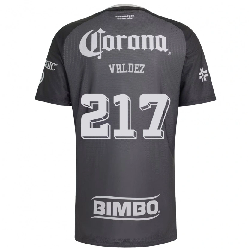 Danxen Homem Camisola Víctor Valdez #217 Cinza Branco Preto Alternativa 2026/27 Camisa Brasil