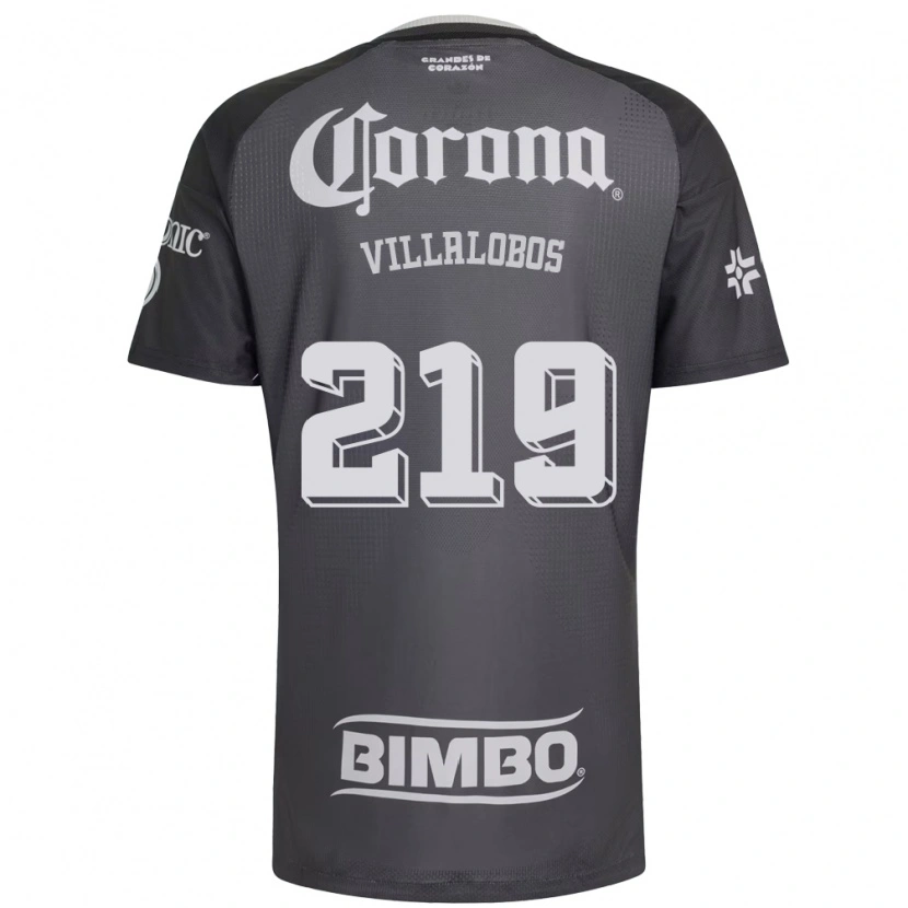 Danxen Homem Camisola Patricio Villalobos #219 Cinza Branco Preto Alternativa 2026/27 Camisa Brasil