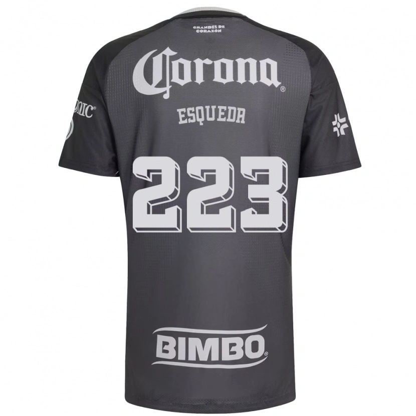 Danxen Homem Camisola Diego Esqueda #223 Cinza Branco Preto Alternativa 2026/27 Camisa Brasil