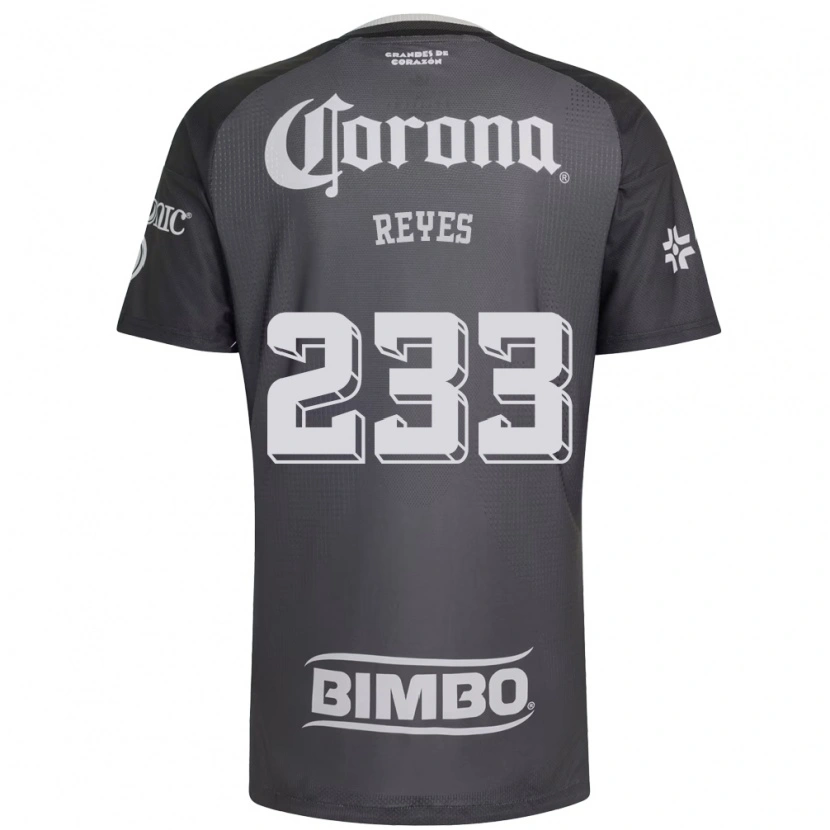 Danxen Homem Camisola Andrés Reyes #233 Cinza Branco Preto Alternativa 2026/27 Camisa Brasil