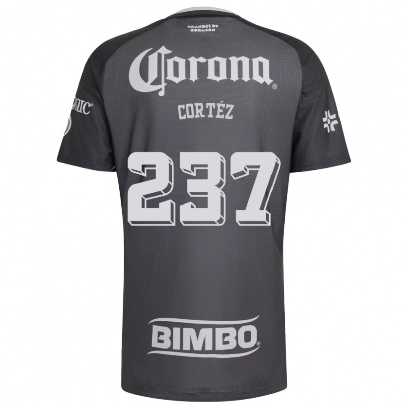 Danxen Homem Camisola Guillermo Cortéz #237 Cinza Branco Preto Alternativa 2026/27 Camisa Brasil