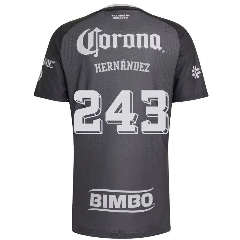 Danxen Homem Camisola Eduardo Hernández #243 Cinza Branco Preto Alternativa 2026/27 Camisa Brasil