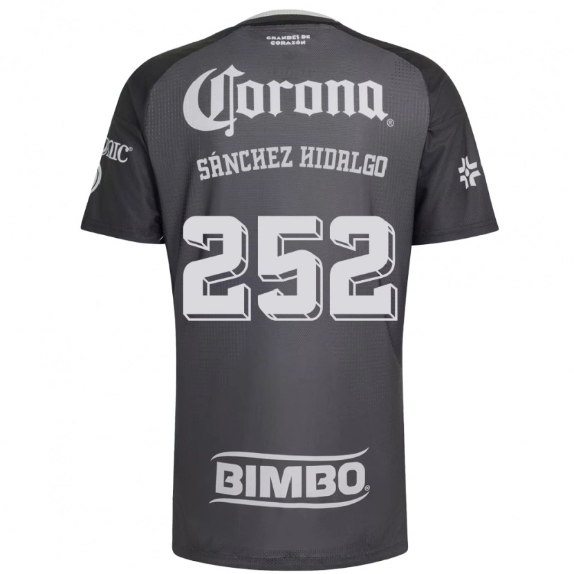 Danxen Homem Camisola Horacio Sánchez Hidalgo #252 Cinza Branco Preto Alternativa 2026/27 Camisa Brasil