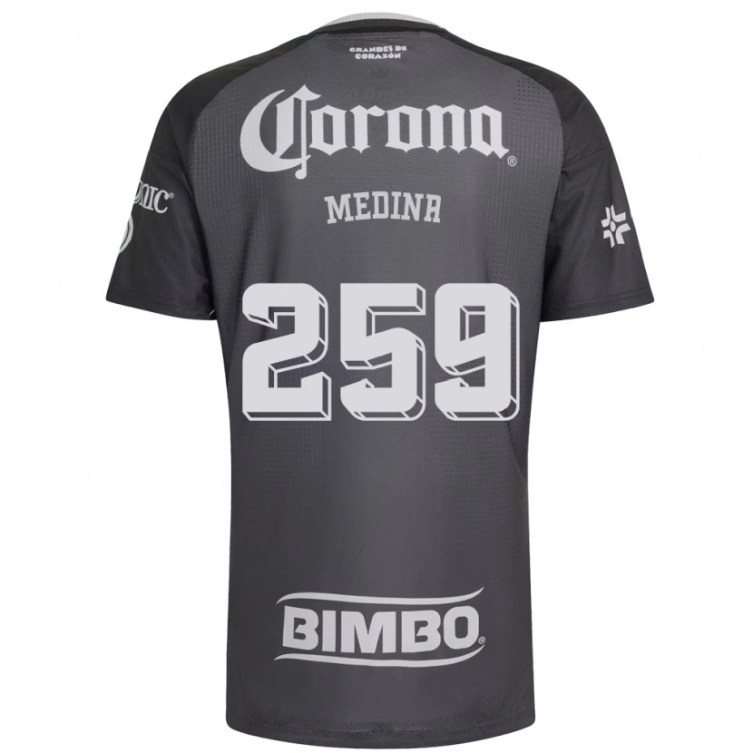Danxen Homem Camisola Sebastián Medina #259 Cinza Branco Preto Alternativa 2026/27 Camisa Brasil
