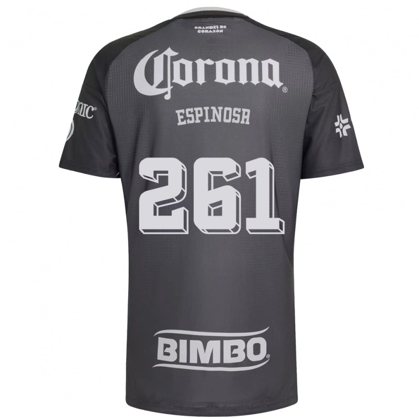 Danxen Homem Camisola Diego Espinosa #261 Cinza Branco Preto Alternativa 2026/27 Camisa Brasil