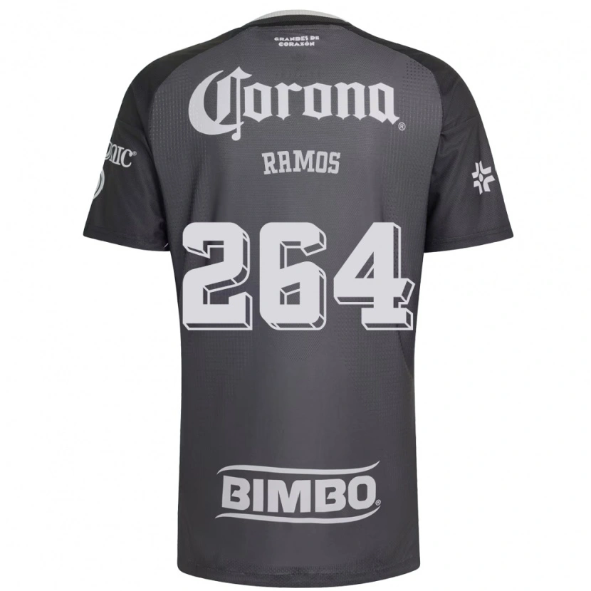 Danxen Homem Camisola Bryan Ramos #264 Cinza Branco Preto Alternativa 2026/27 Camisa Brasil