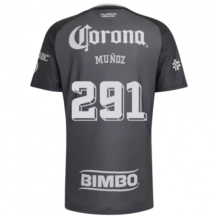 Danxen Homem Camisola Jorge Muñoz #291 Cinza Branco Preto Alternativa 2026/27 Camisa Brasil