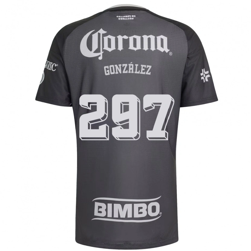 Danxen Homem Camisola Océlotl González #297 Cinza Branco Preto Alternativa 2026/27 Camisa Brasil