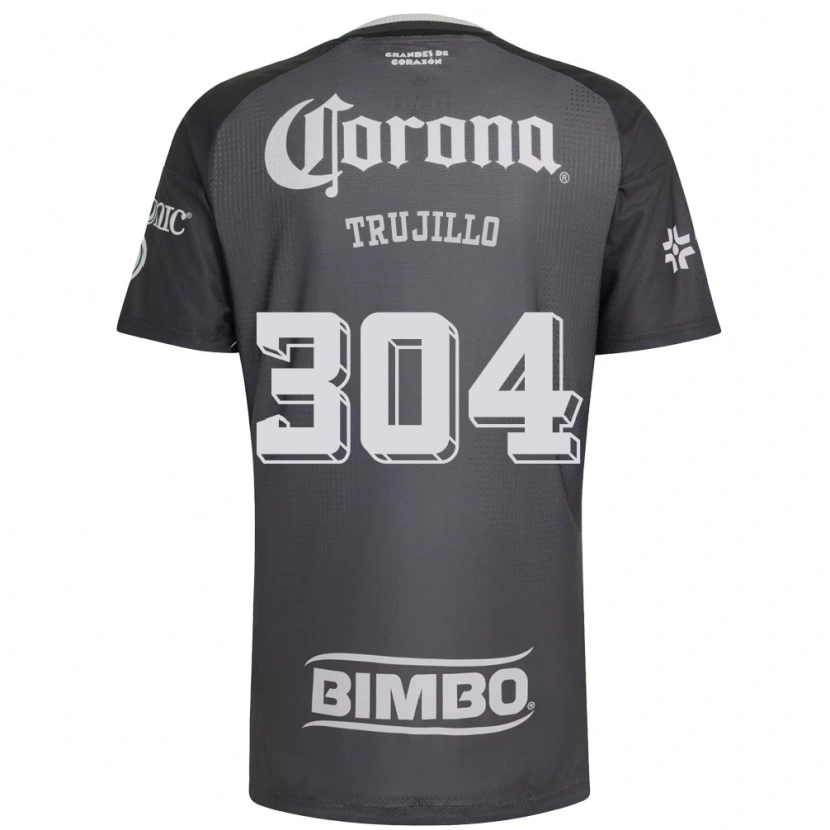 Danxen Homem Camisola Luis Trujillo #304 Cinza Branco Preto Alternativa 2026/27 Camisa Brasil