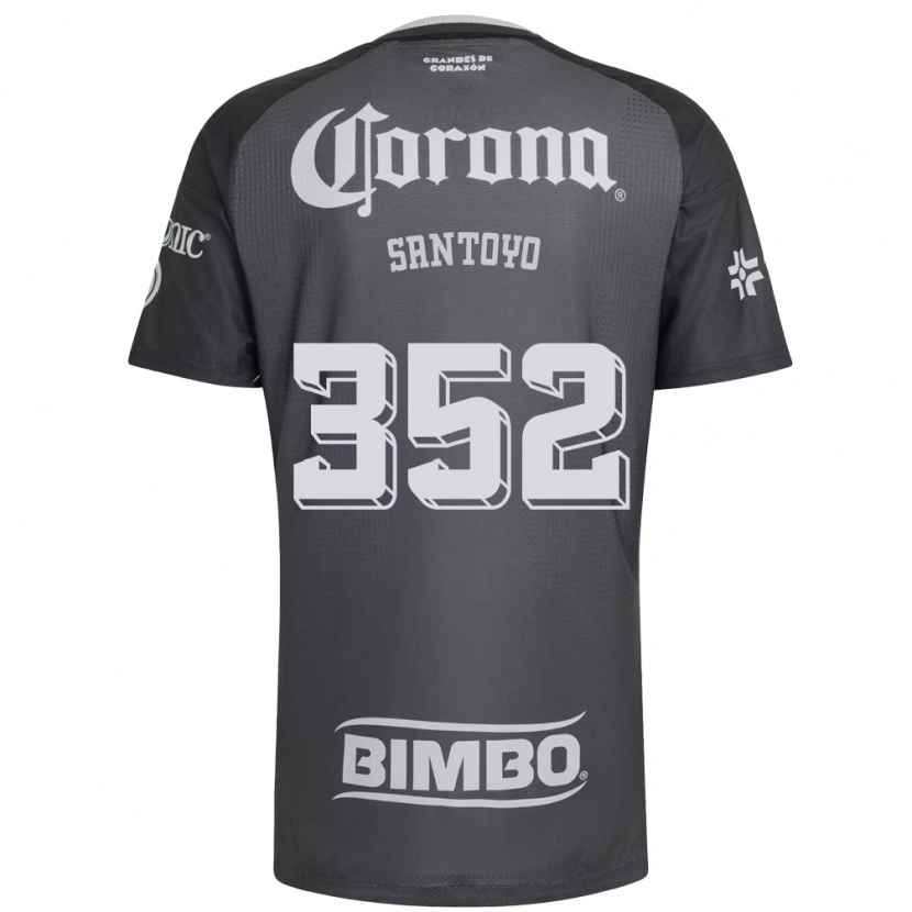 Danxen Homem Camisola Julio Santoyo #352 Cinza Branco Preto Alternativa 2026/27 Camisa Brasil