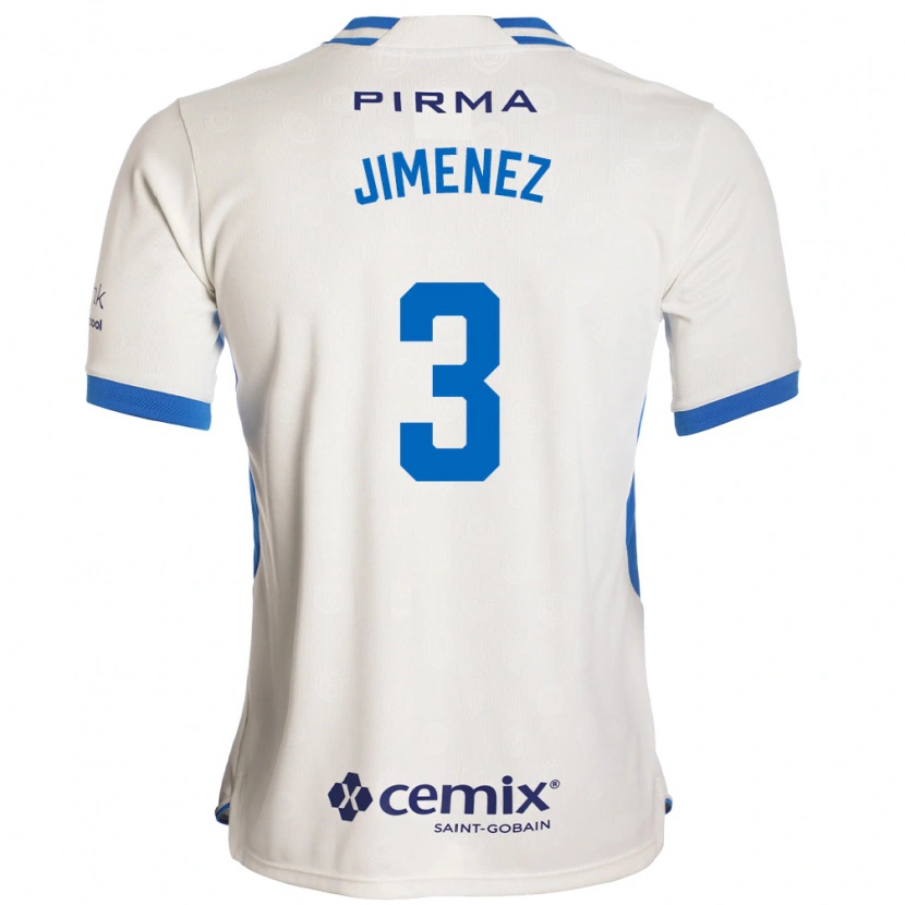 Danxen Homem Camisola Jaiber Jimenez #3 Branco Azul Vermelho Alternativa 2026/27 Camisa Brasil