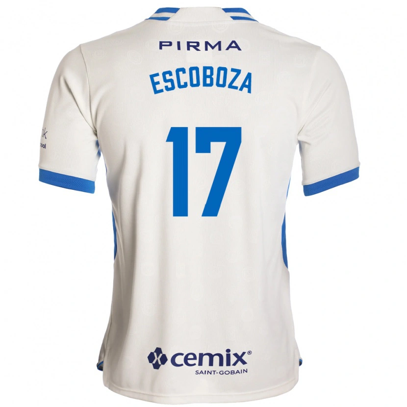 Danxen Homem Camisola Alonso Escoboza #17 Branco Azul Vermelho Alternativa 2026/27 Camisa Brasil