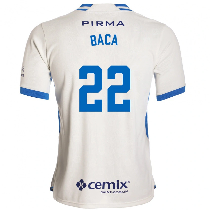 Danxen Homem Camisola Rafael Baca #22 Branco Azul Vermelho Alternativa 2026/27 Camisa Brasil