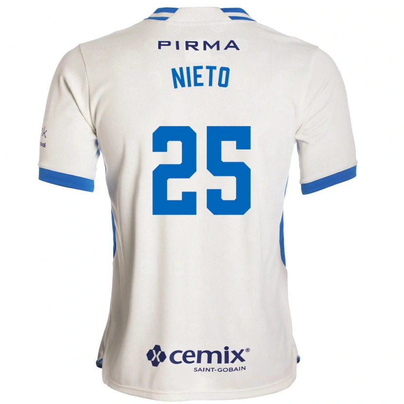 Danxen Homem Camisola Natsidieli Nieto #25 Branco Azul Vermelho Alternativa 2026/27 Camisa Brasil