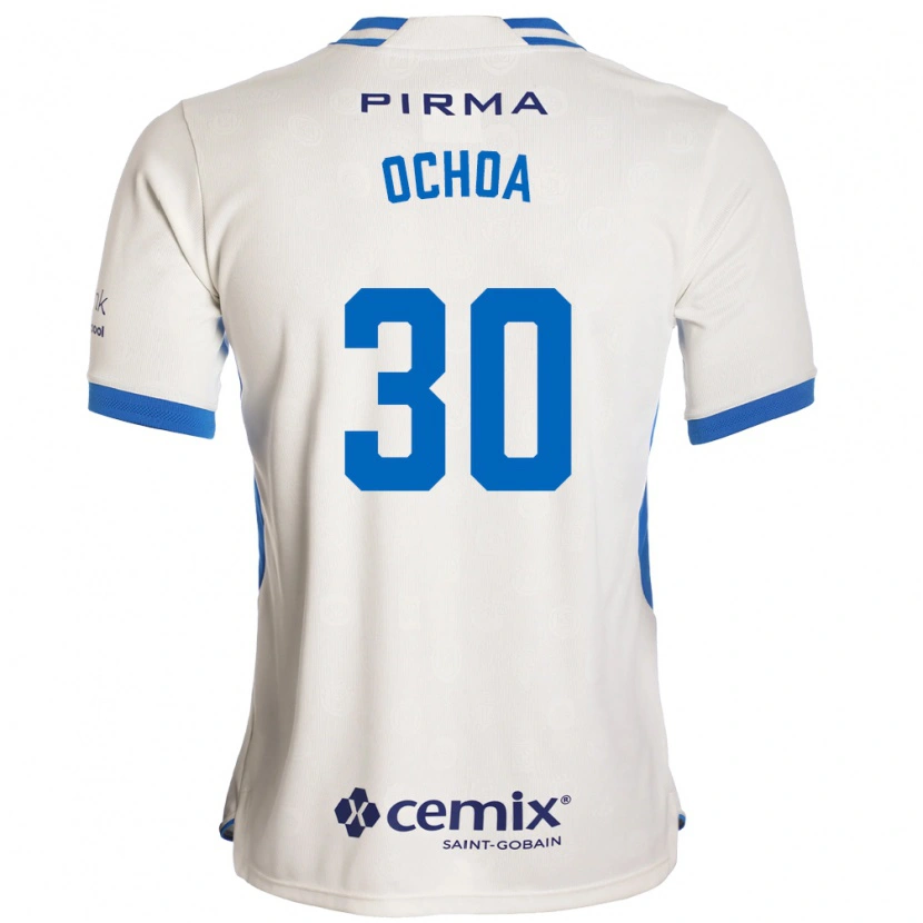 Danxen Homem Camisola Emmanuel Ochoa #30 Branco Azul Vermelho Alternativa 2026/27 Camisa Brasil