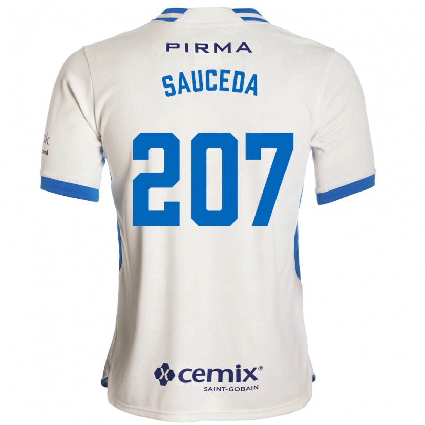 Danxen Homem Camisola Pedro Sauceda #207 Branco Azul Vermelho Alternativa 2026/27 Camisa Brasil