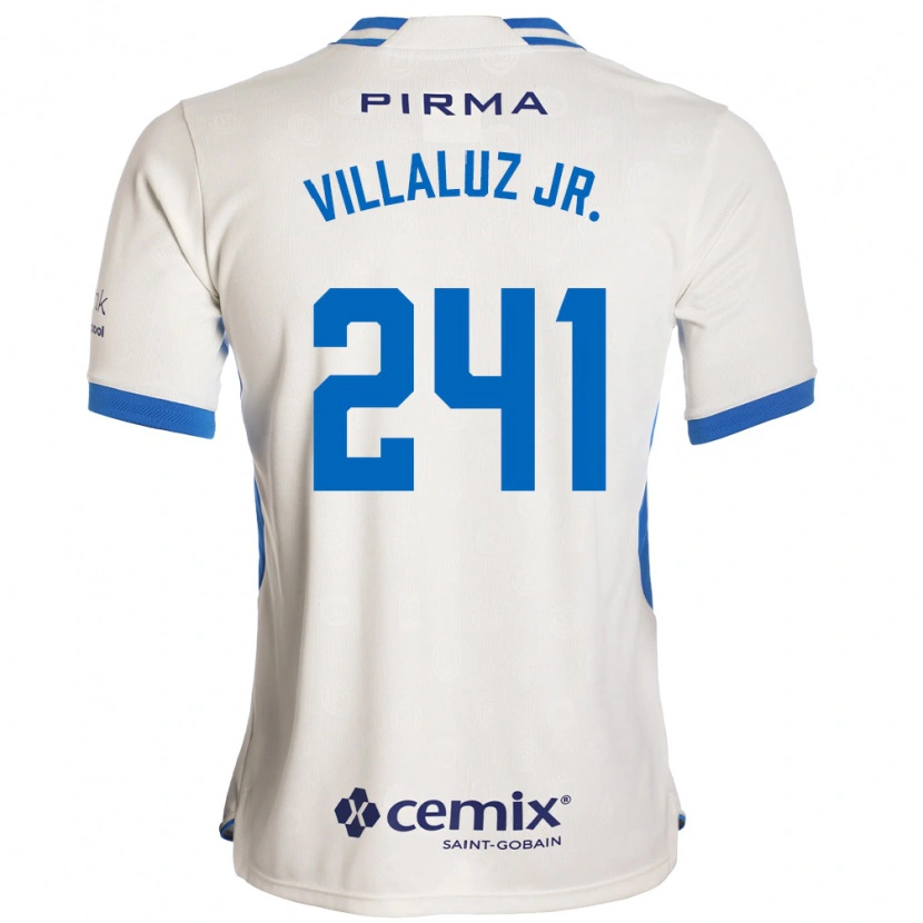 Danxen Homem Camisola César Villaluz Jr. #241 Branco Azul Vermelho Alternativa 2026/27 Camisa Brasil