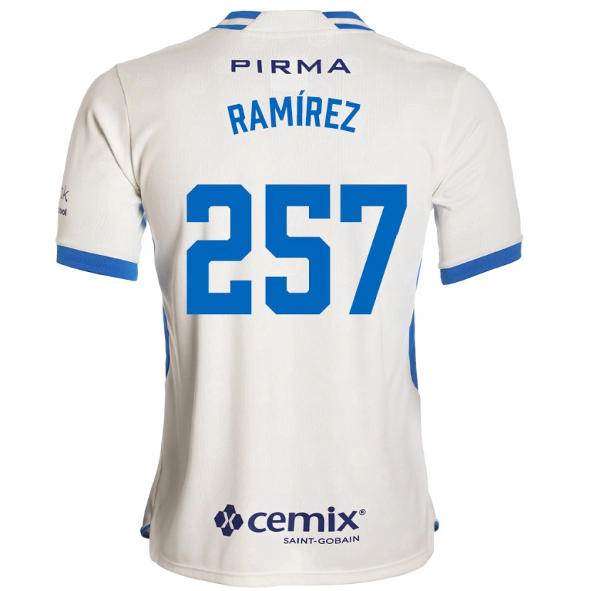 Danxen Homem Camisola Jacobo Ramírez #257 Branco Azul Vermelho Alternativa 2026/27 Camisa Brasil