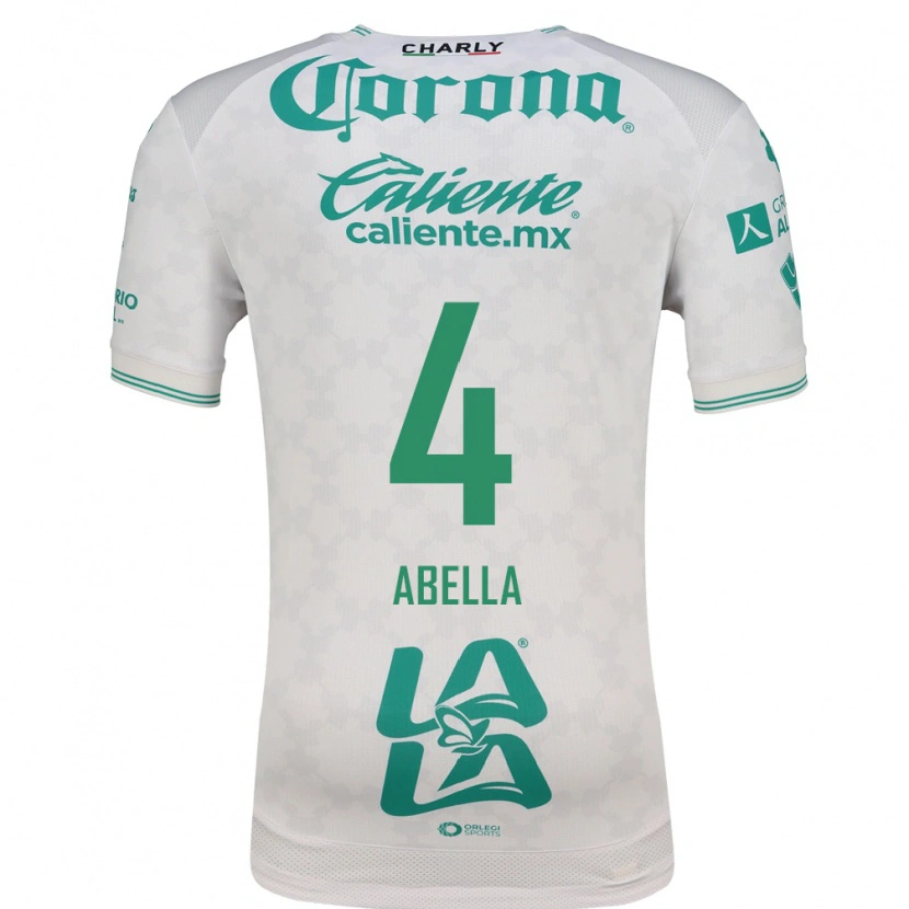 Danxen Homem Camisola José Abella #4 Verde Claro Branco Alternativa 2026/27 Camisa Brasil