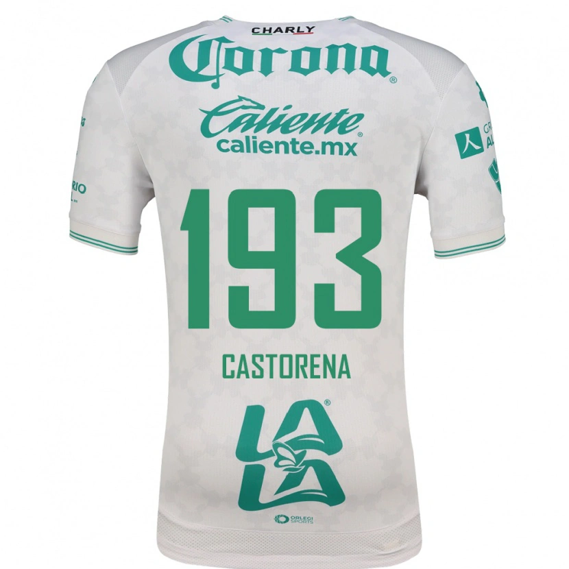 Danxen Homem Camisola Damián Castorena #193 Verde Claro Branco Alternativa 2026/27 Camisa Brasil