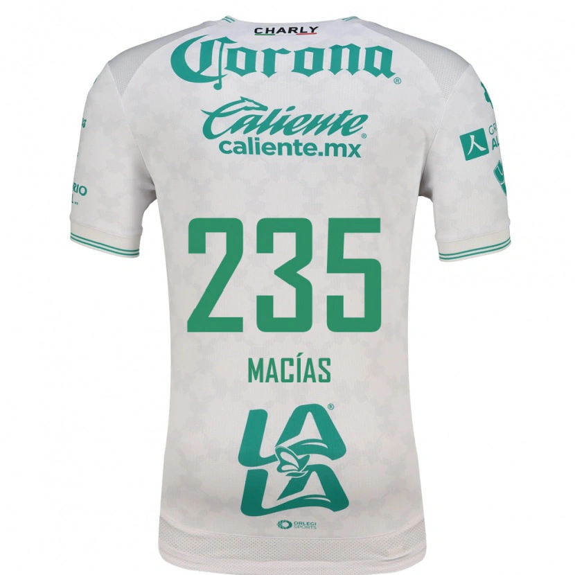Danxen Homem Camisola Jesús Macías #235 Verde Claro Branco Alternativa 2026/27 Camisa Brasil