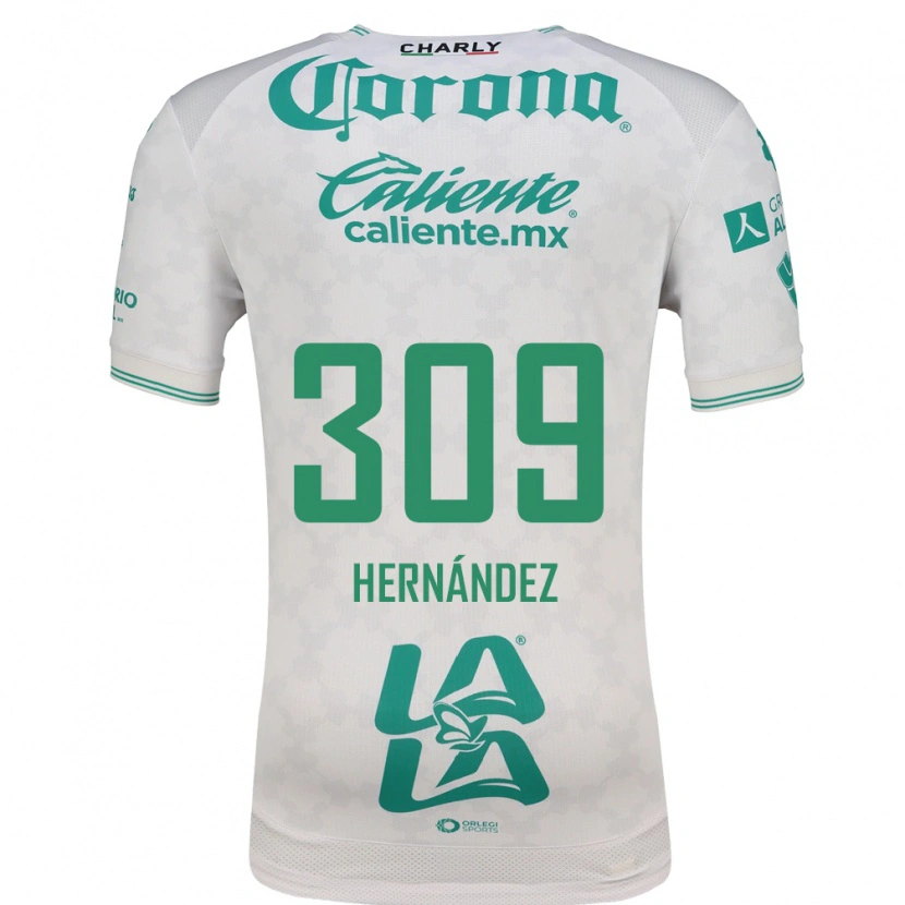 Danxen Homem Camisola Julio Hernández #309 Verde Claro Branco Alternativa 2026/27 Camisa Brasil