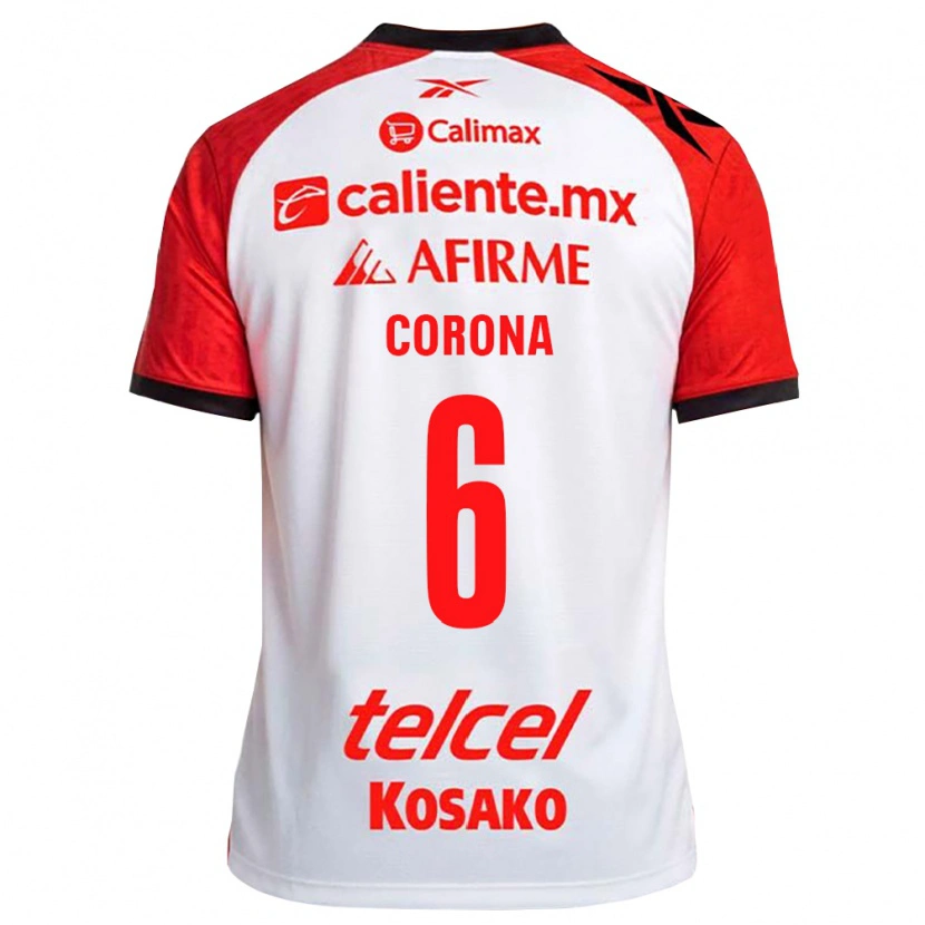 Danxen Homem Camisola Joe Corona #6 Vermelho Branco Preto Alternativa 2026/27 Camisa Brasil