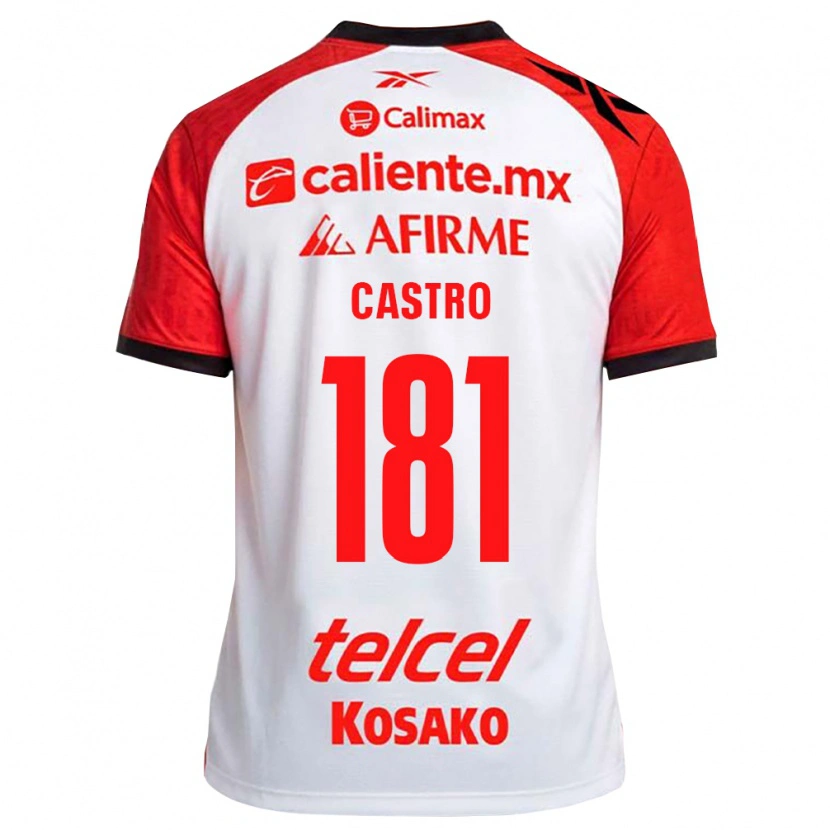 Danxen Homem Camisola José Castro #181 Vermelho Branco Preto Alternativa 2026/27 Camisa Brasil