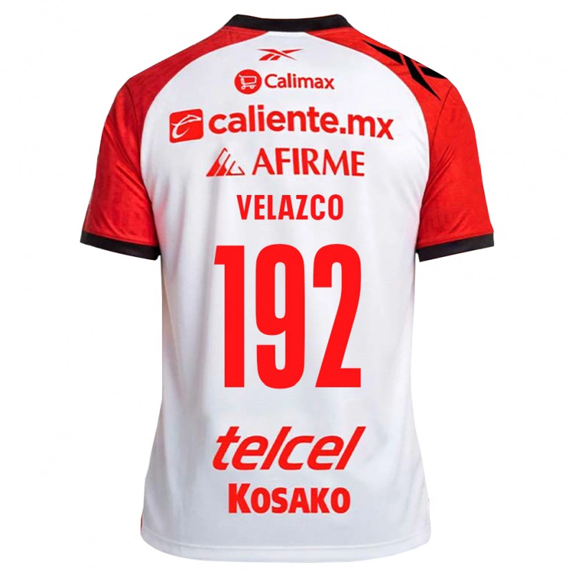 Danxen Homem Camisola Emiliano Velazco #192 Vermelho Branco Preto Alternativa 2026/27 Camisa Brasil