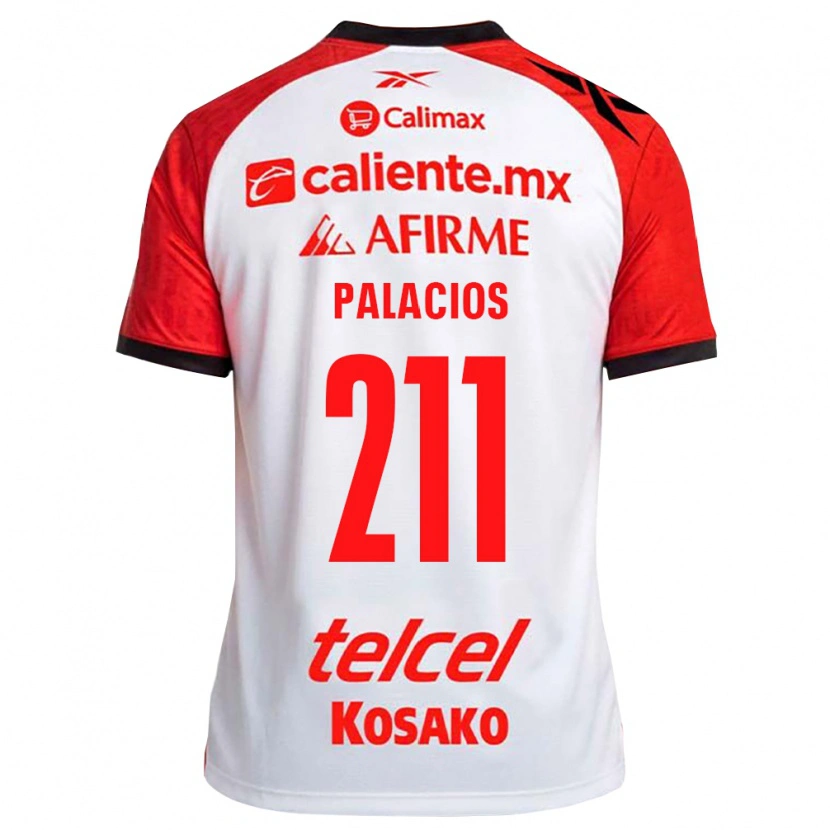 Danxen Homem Camisola Brian Palacios #211 Vermelho Branco Preto Alternativa 2026/27 Camisa Brasil