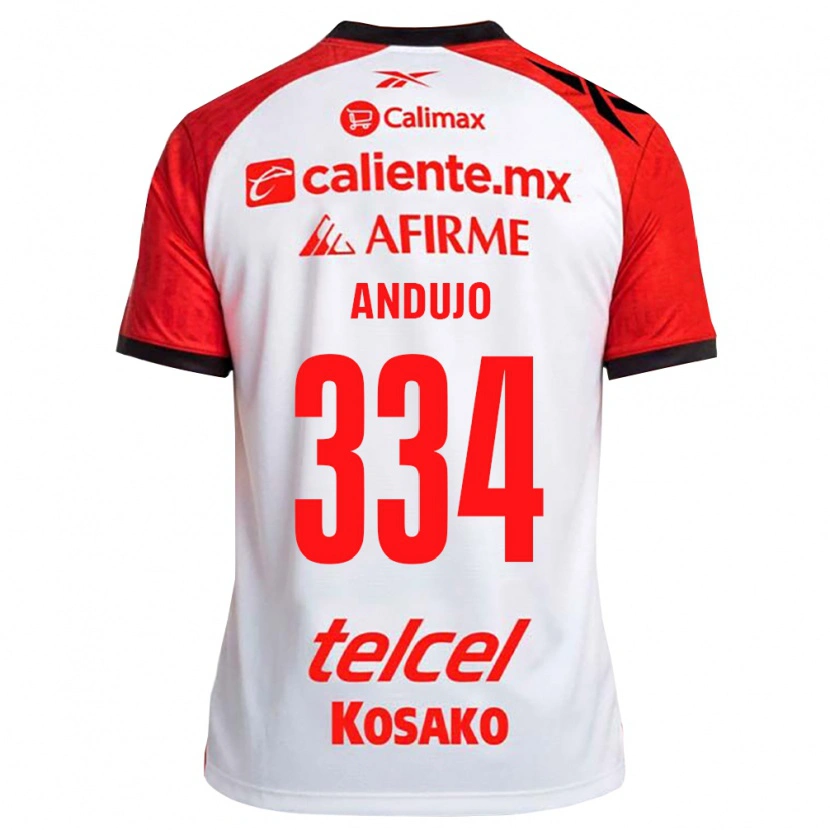 Danxen Homem Camisola Favio Andujo #334 Vermelho Branco Preto Alternativa 2026/27 Camisa Brasil