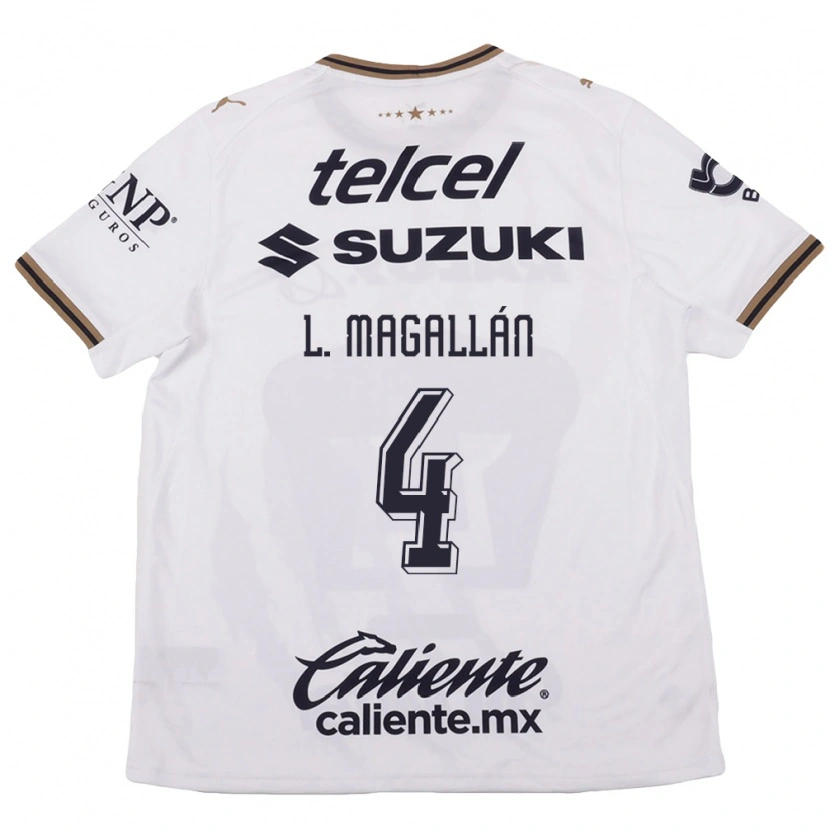 Danxen Homem Camisola Lisandro Magallan #4 Branco Preto Marrom Alternativa 2026/27 Camisa Brasil