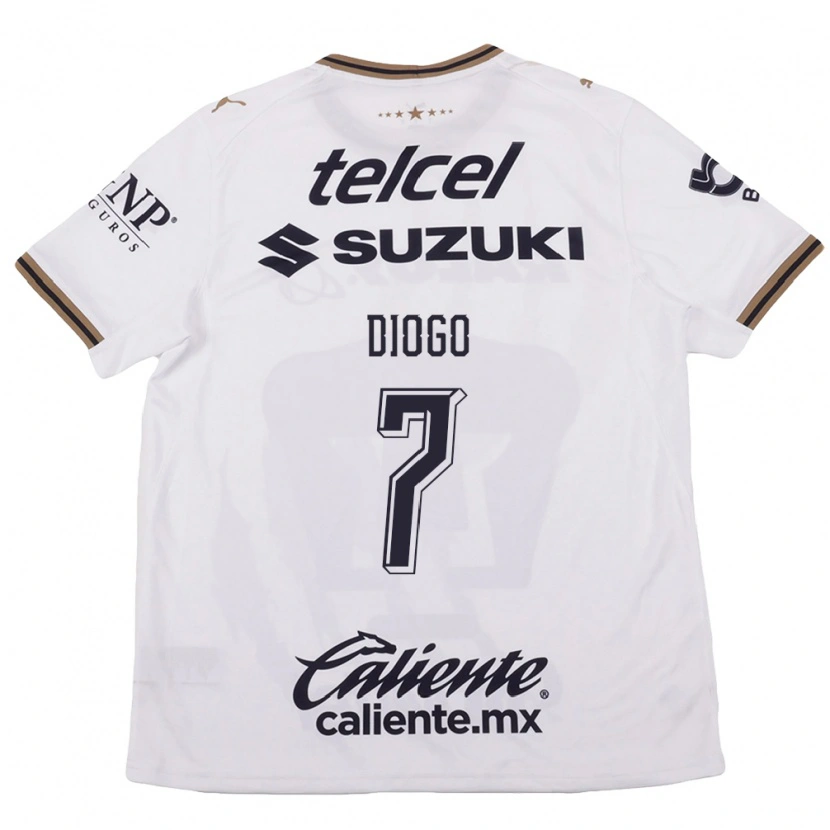 Danxen Homem Camisola Diogo #7 Branco Preto Marrom Alternativa 2026/27 Camisa Brasil