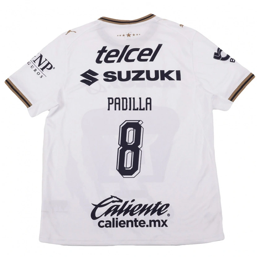 Danxen Homem Camisola Dania Padilla #8 Branco Preto Marrom Alternativa 2026/27 Camisa Brasil