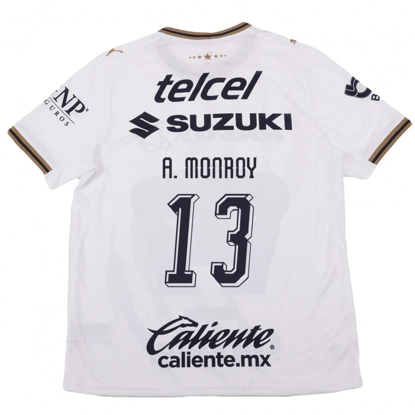Danxen Homem Camisola Pablo Monroy #13 Branco Preto Marrom Alternativa 2026/27 Camisa Brasil