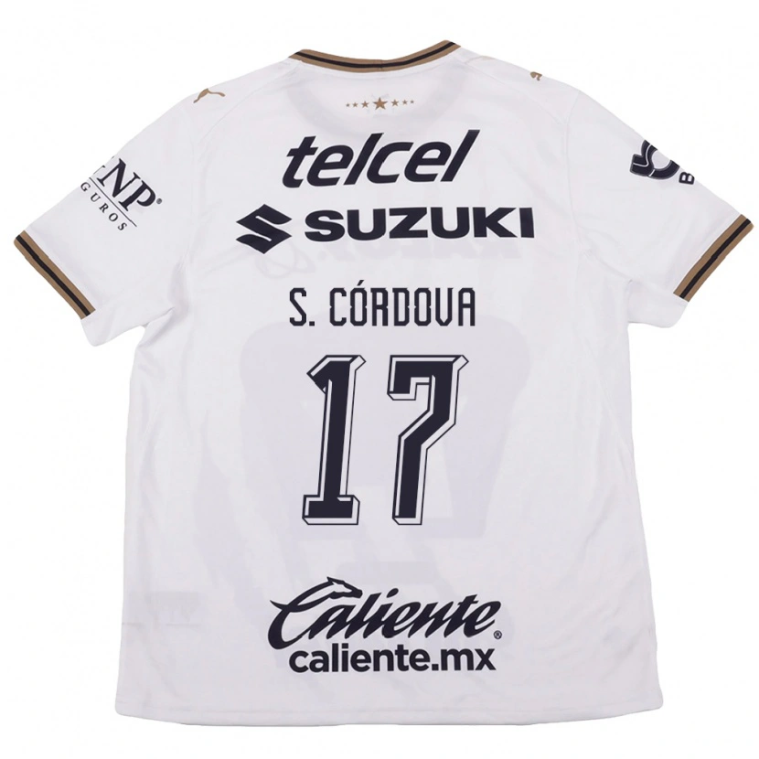Danxen Homem Camisola Sebastián Córdova #17 Branco Preto Marrom Alternativa 2026/27 Camisa Brasil