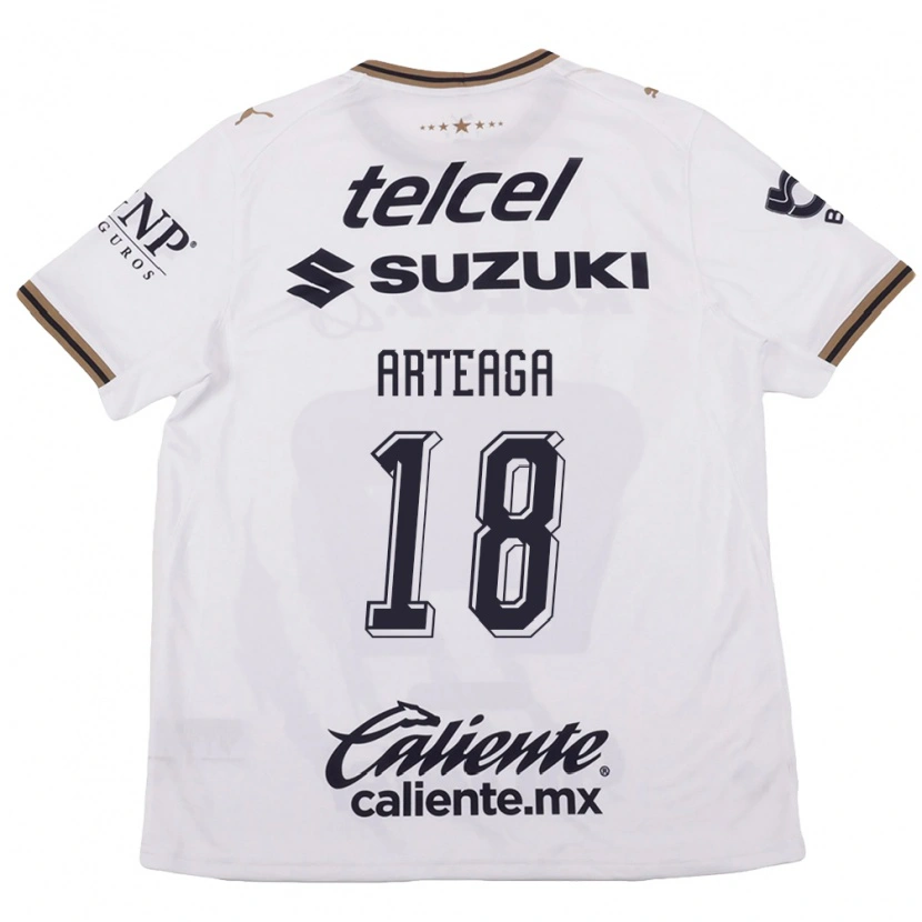 Danxen Homem Camisola Víctor Arteaga #18 Branco Preto Marrom Alternativa 2026/27 Camisa Brasil