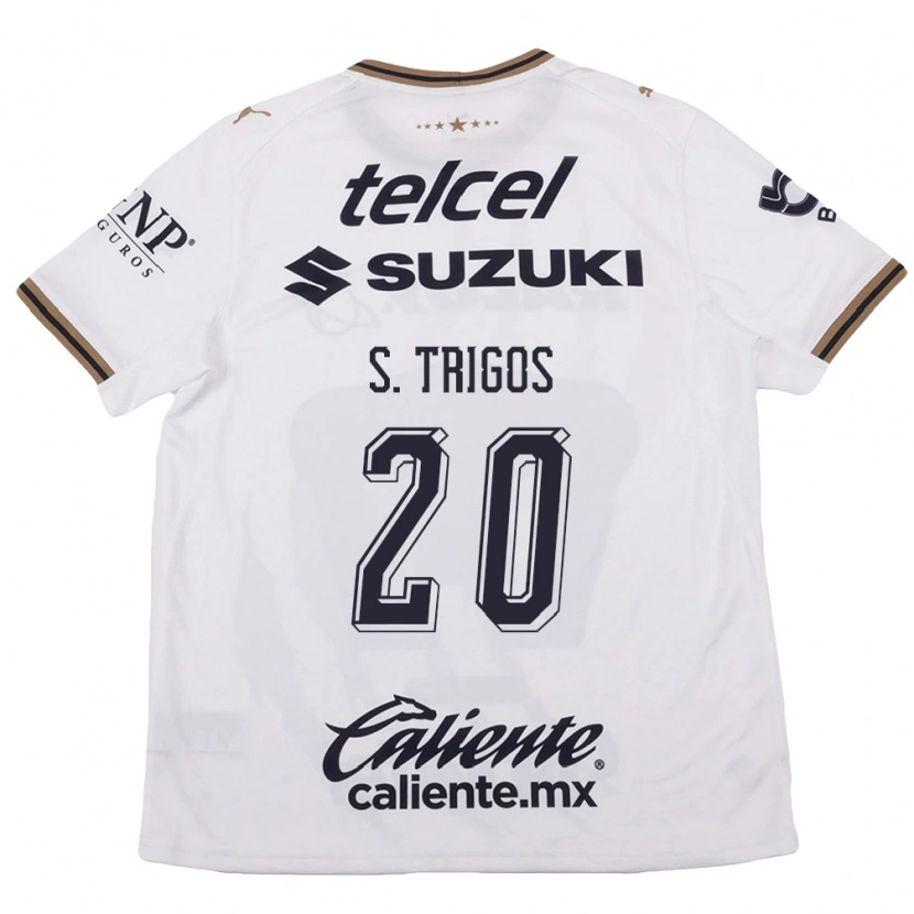 Danxen Homem Camisola Santiago Trigos #20 Branco Preto Marrom Alternativa 2026/27 Camisa Brasil