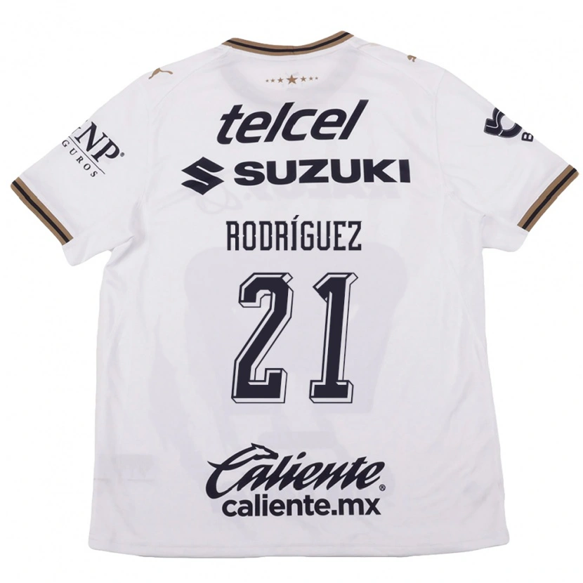 Danxen Homem Camisola Michell Rodriguez #21 Branco Preto Marrom Alternativa 2026/27 Camisa Brasil